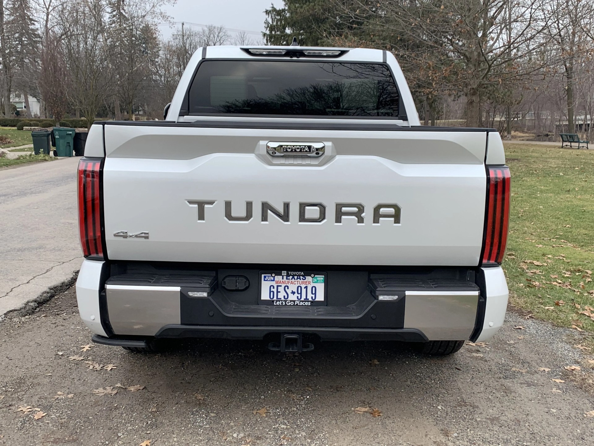 rear of toyota tundra