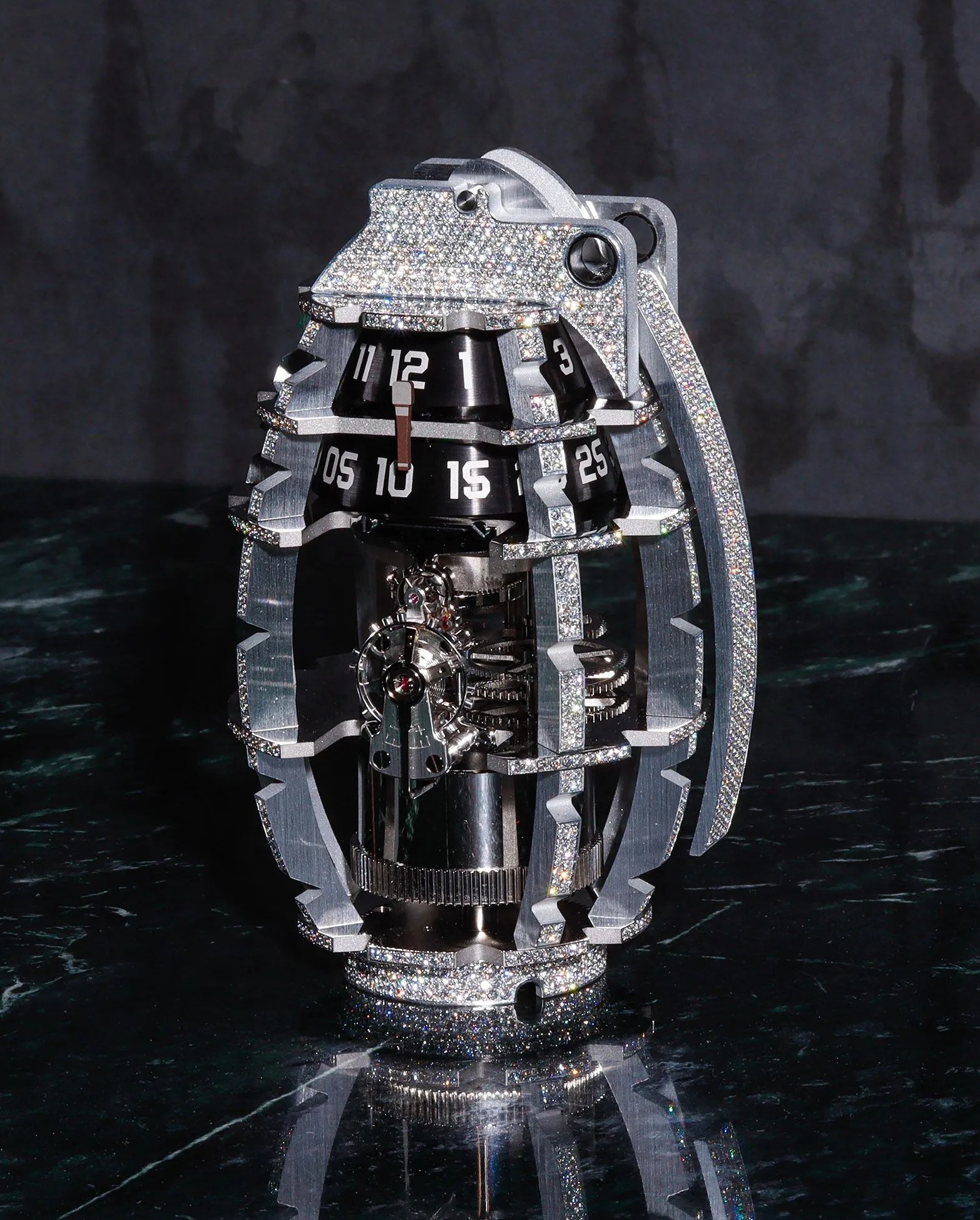 l'epee 1839 diamond covered grenade