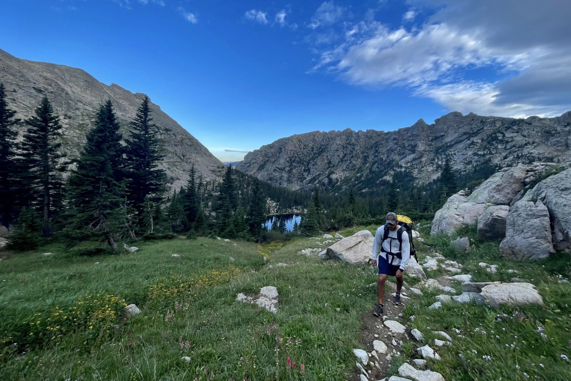 hiker wearing out and back outdoor gear