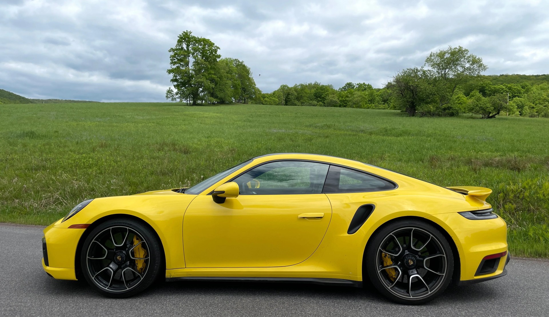 porsche 911 turbo s lightweight package racing yellow