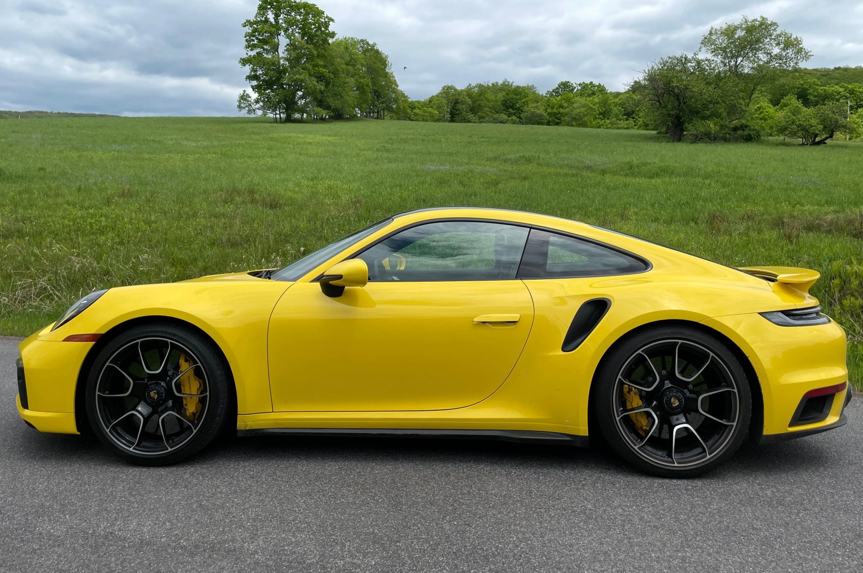 porsche 911 turbo s lightweight package racing yellow