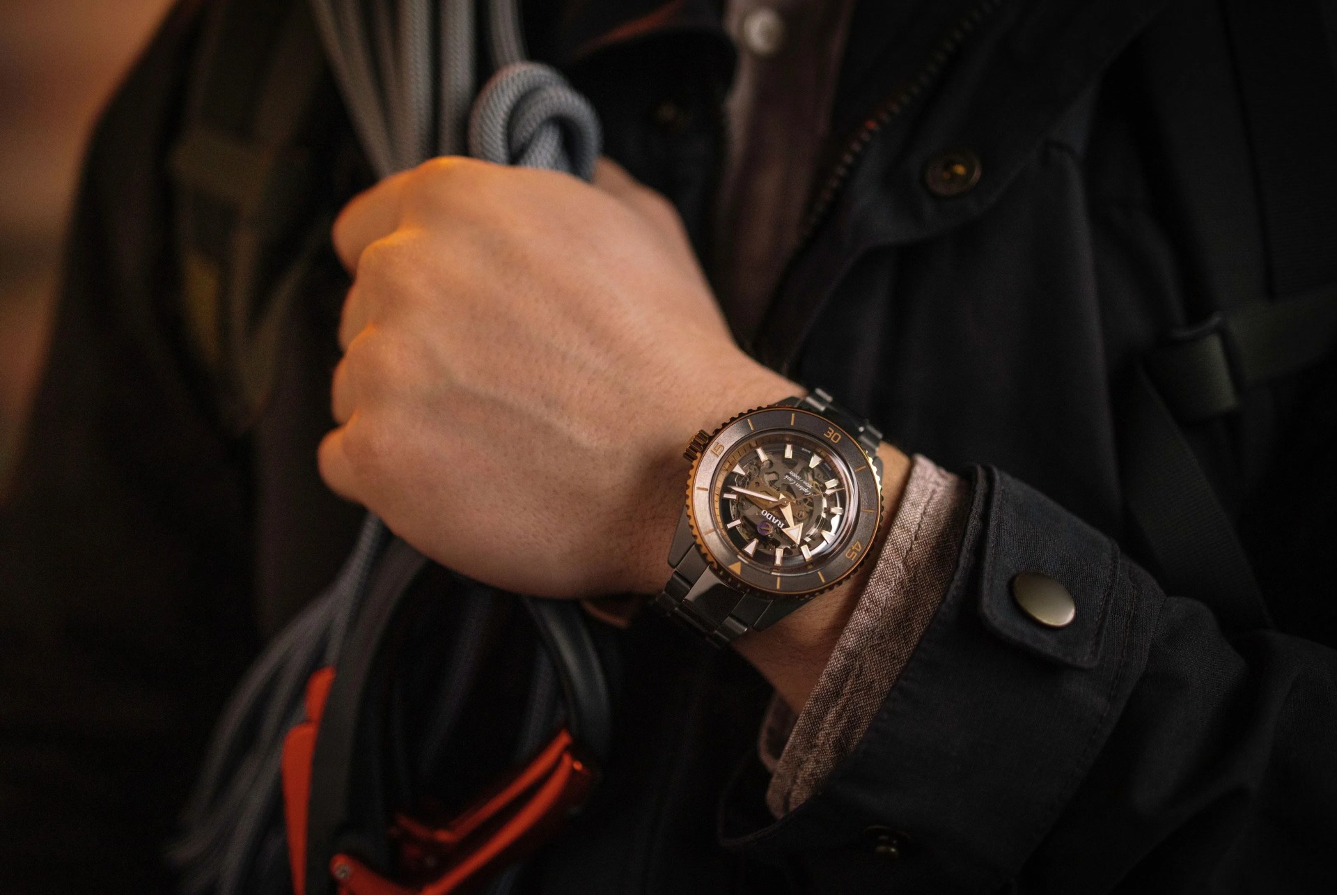 rado captain cook high tech ceramic skeleton watch