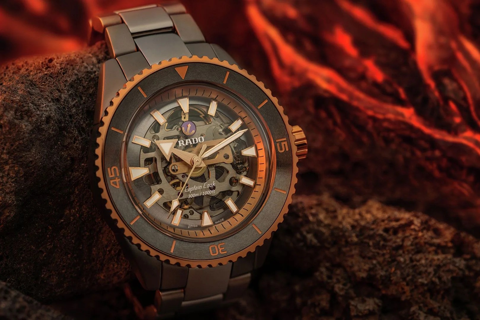 rado captain cook high tech ceramic skeleton watch