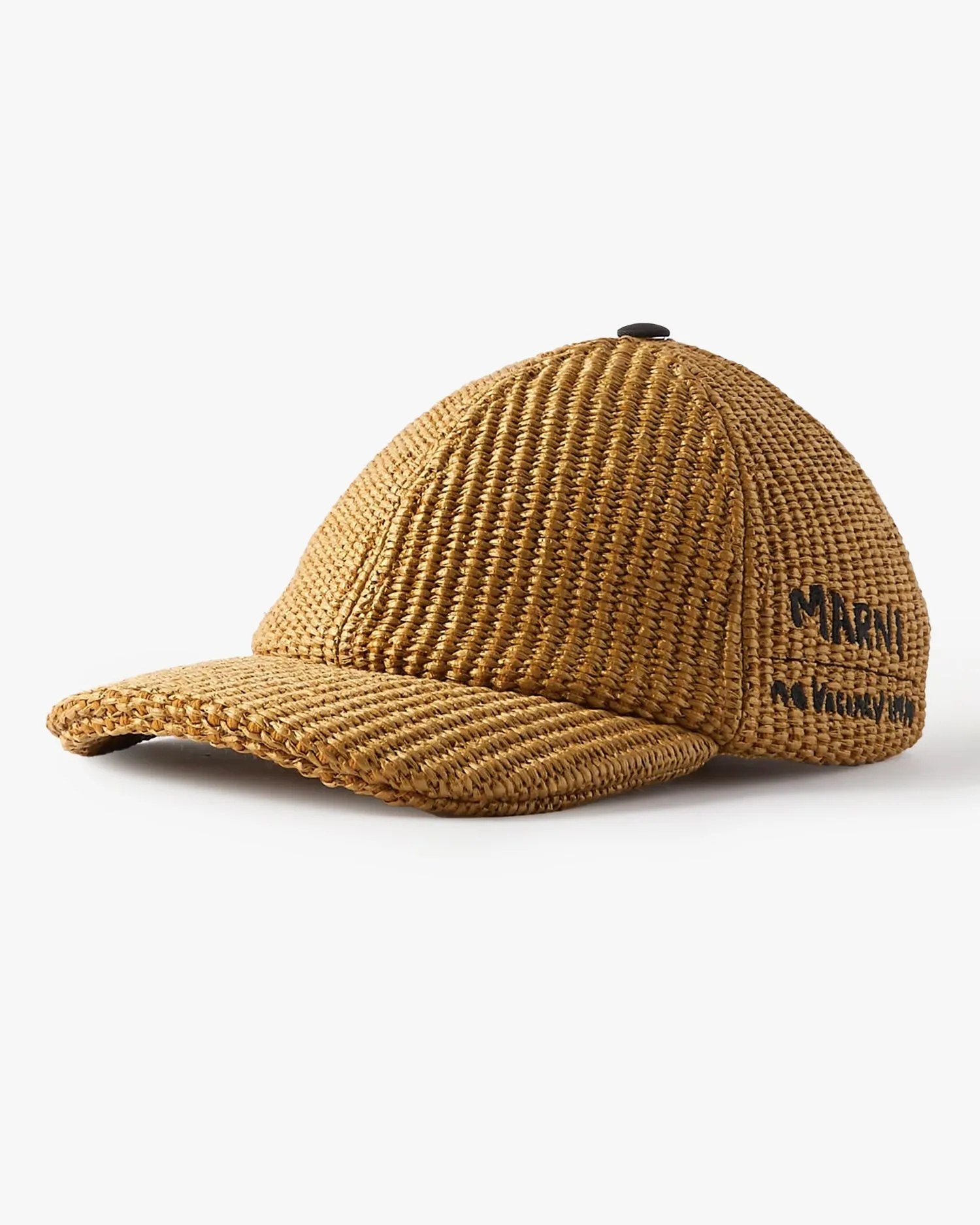 marni no vacancy inn logo embroidered cotton blend cap