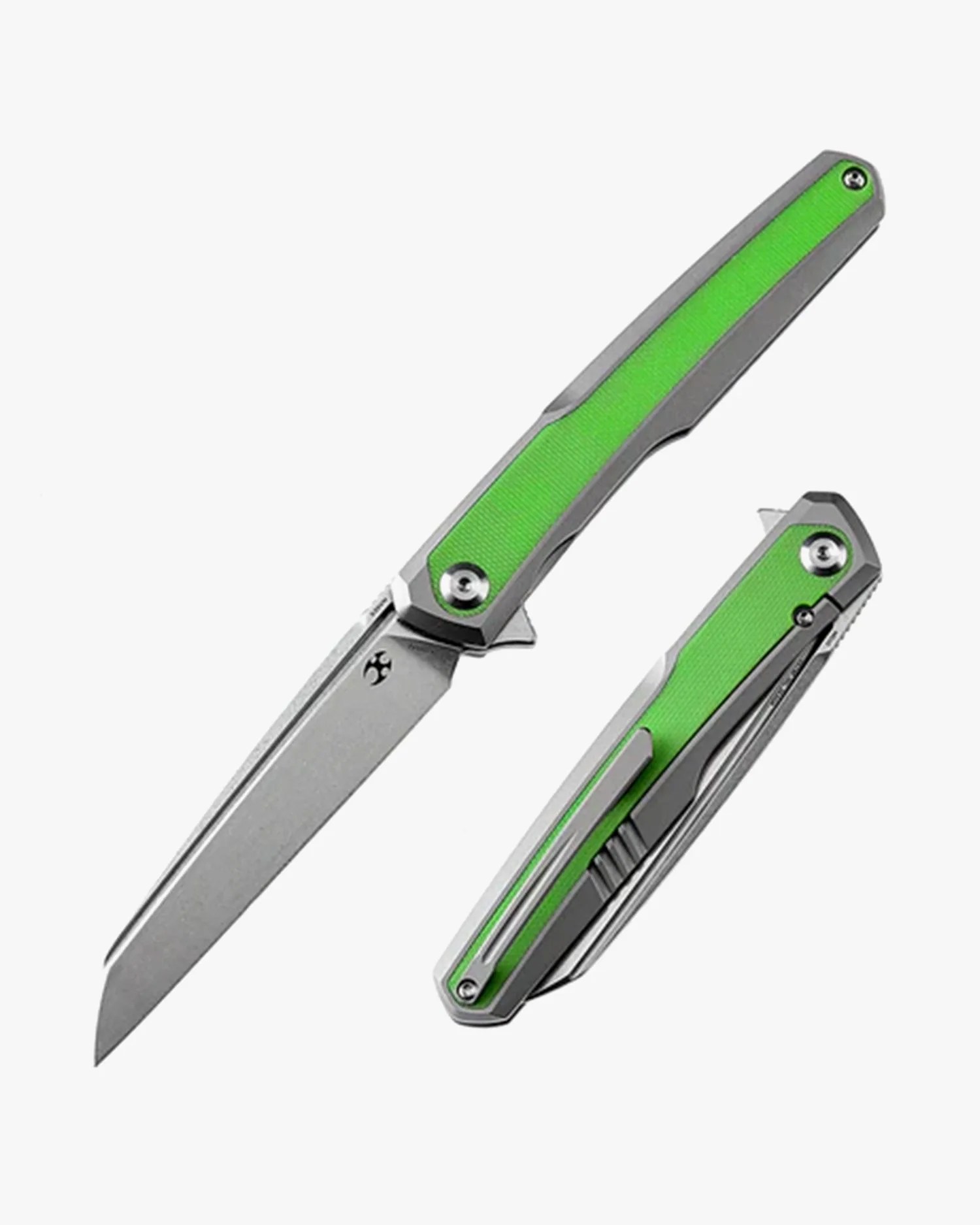 arcus k1046a2 ostap hel design stonewashed cpm s35vn stonewashed titanium and grass green g10