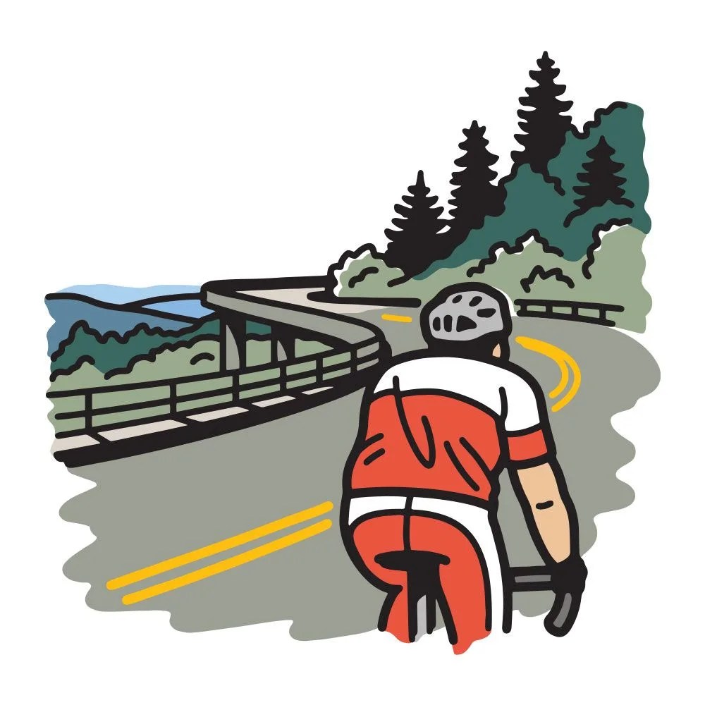 blue ridge parkway biking