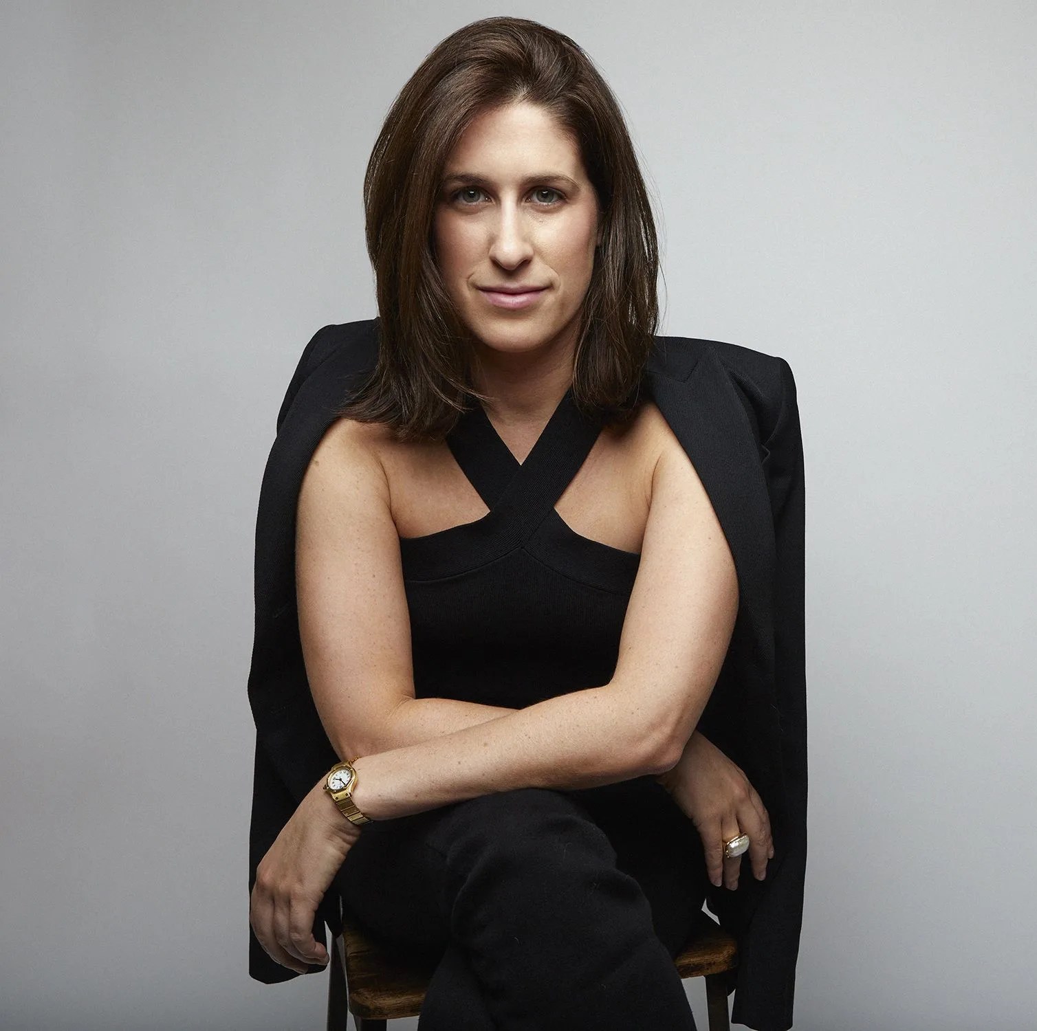 a woman wearing a watch