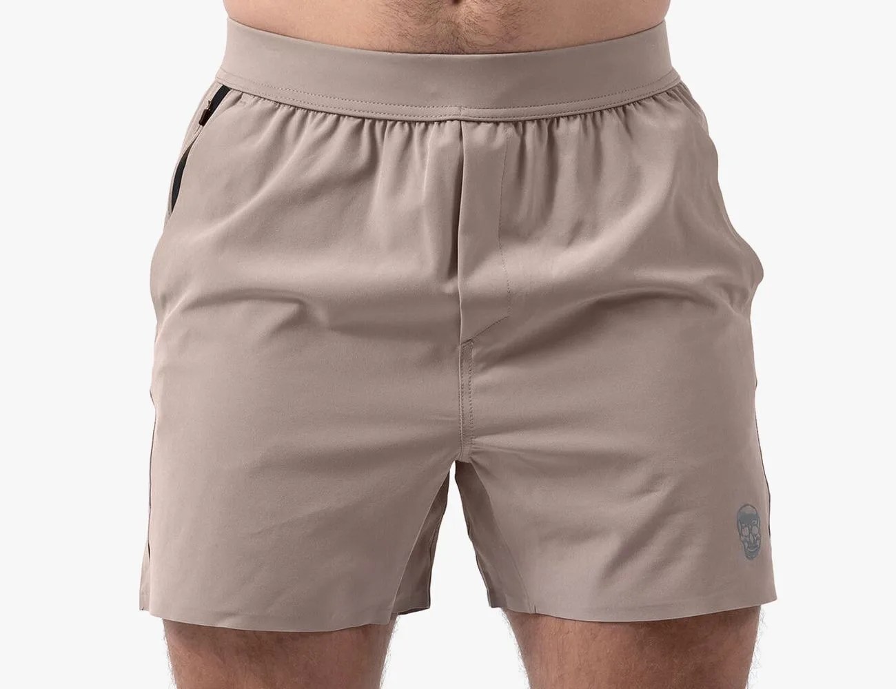 a man wearing gym shorts