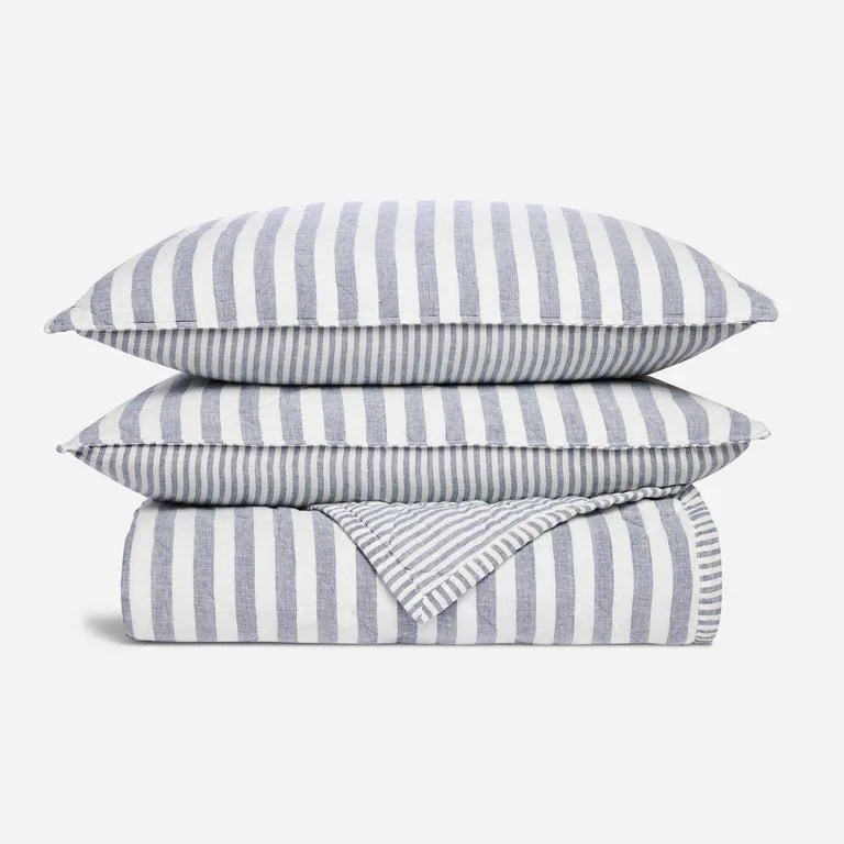 Reversible Linen Quilt Set