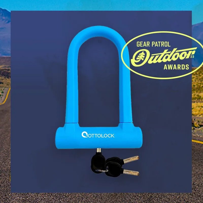 OTTOLOCK Sidekick Compact U-Lock | Lightweight Silicone-Coated Bike Lock