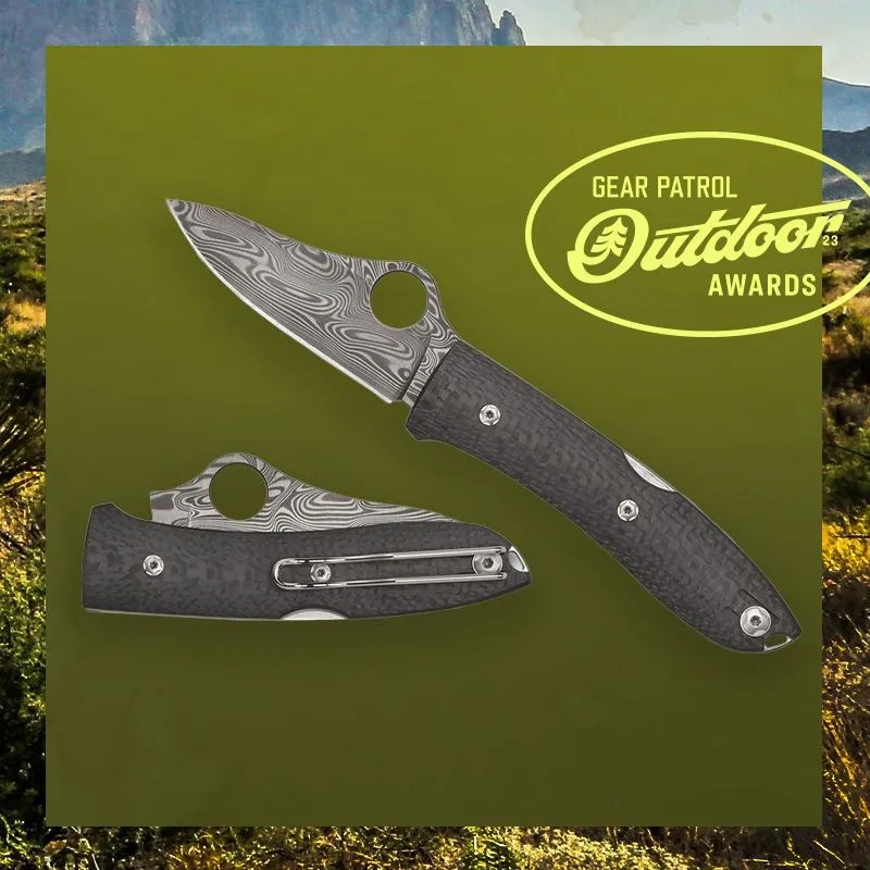Spyderco SpyOpera Carbon Fiber Thor Damascus