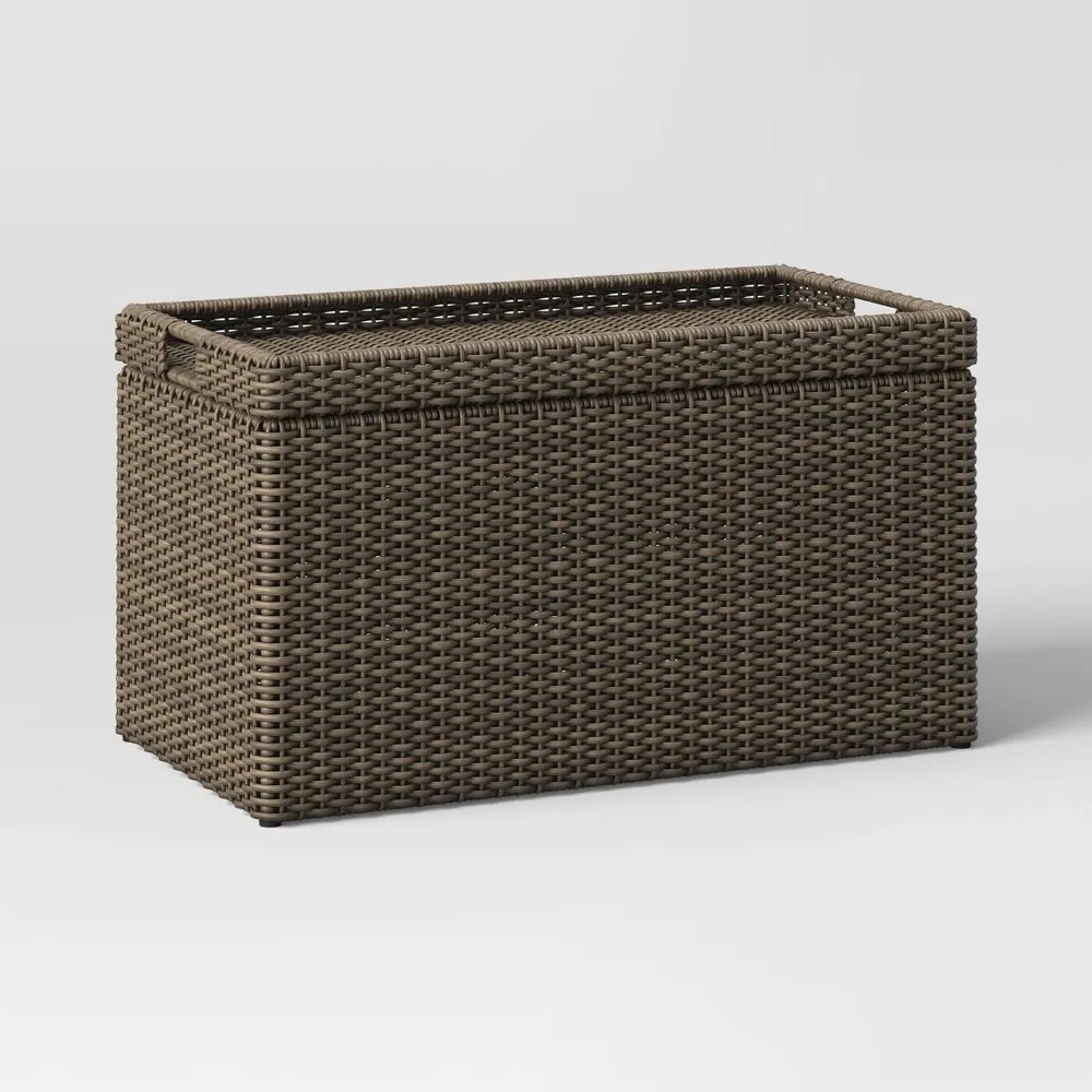 Wicker Storage Coffee Table - Brown - Room Essentials™