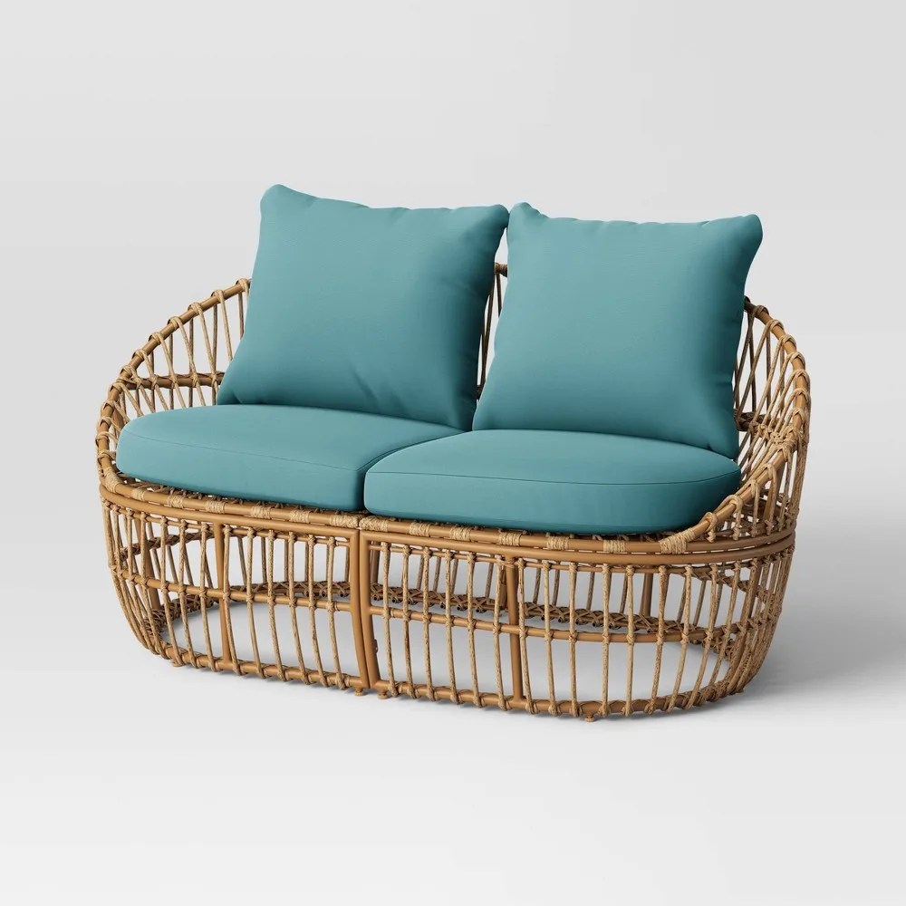Boho Eclectic Loveseat - Brown - Opalhouse™ designed with Jungalow™