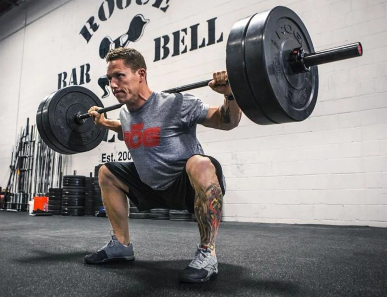a man lifting weights