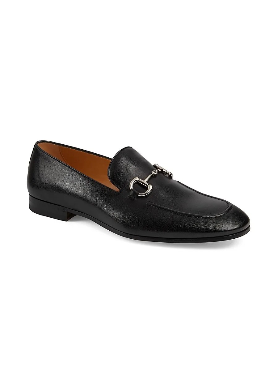 men's donnie horsebit leather loafers nero size 65 nero size 65