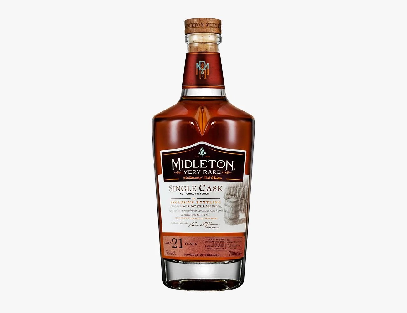 21 Year Old Midleton Very Rare Virgin American Oak