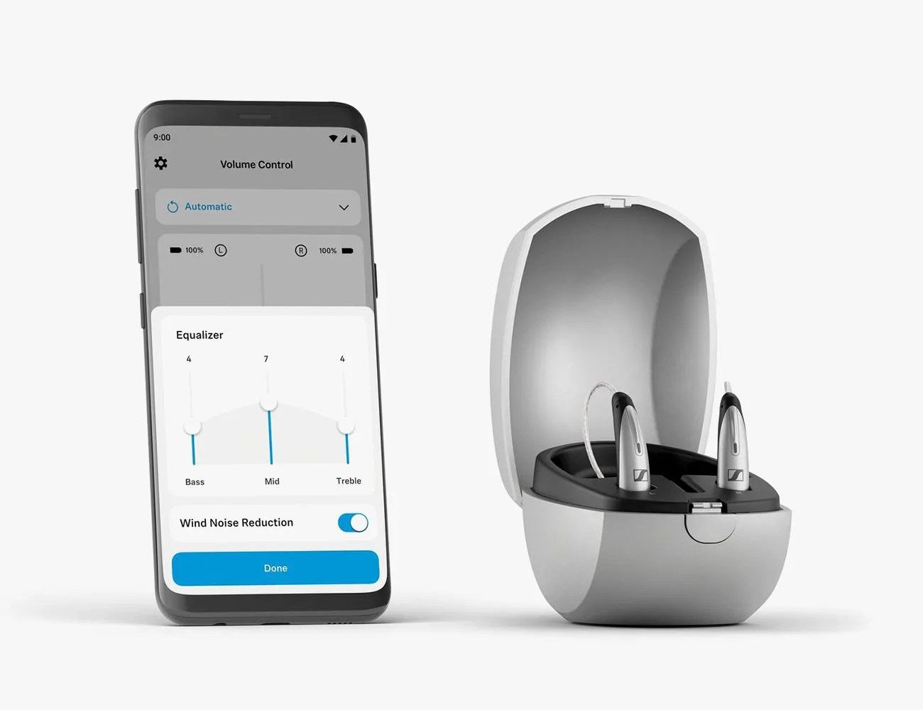 earbuds next to a phone