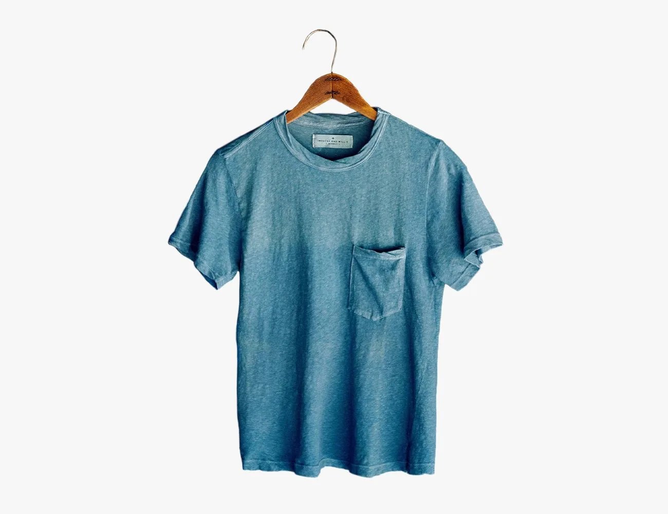 the sunfaded indigo pocket tee