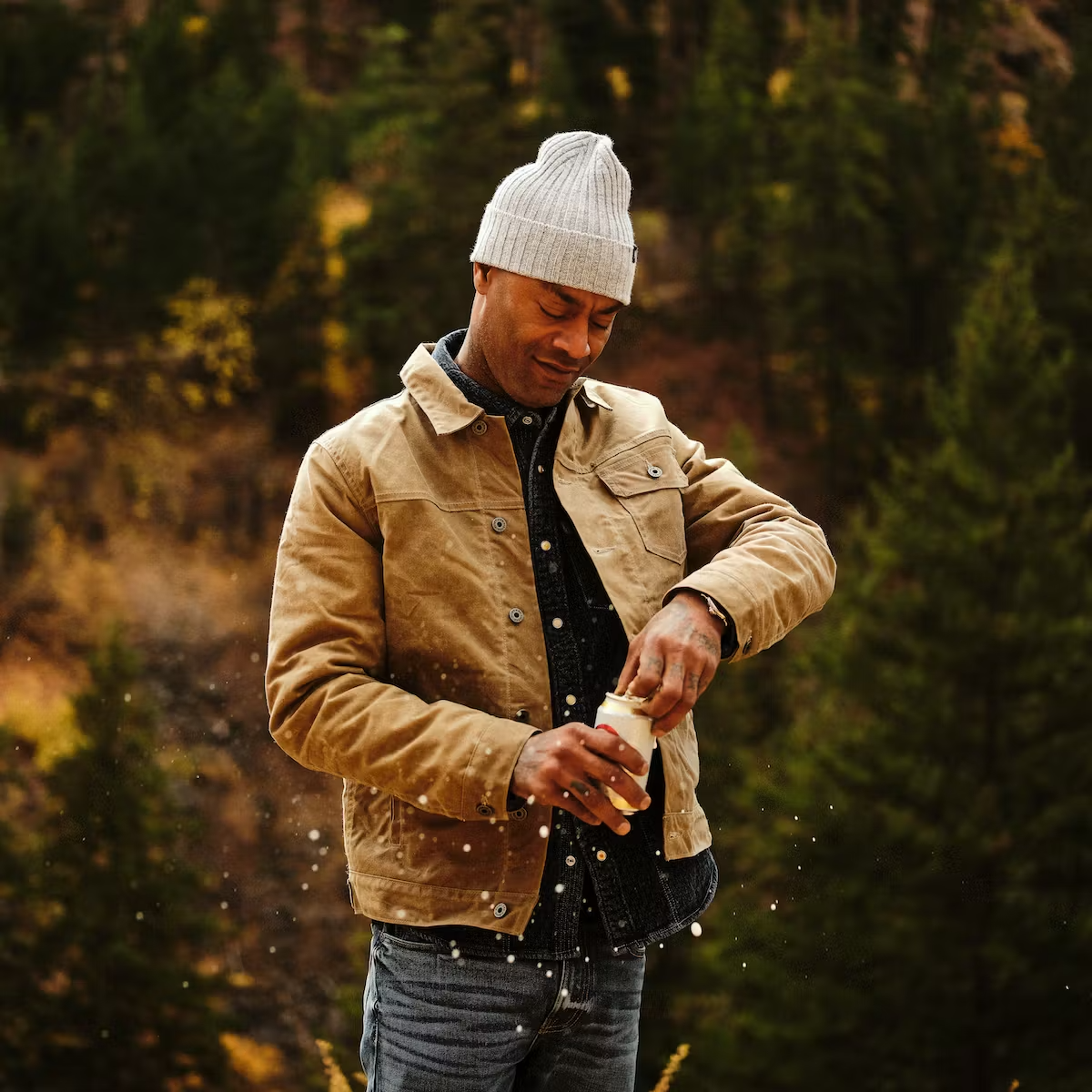 flint and tinder woollined waxed trucker jacket