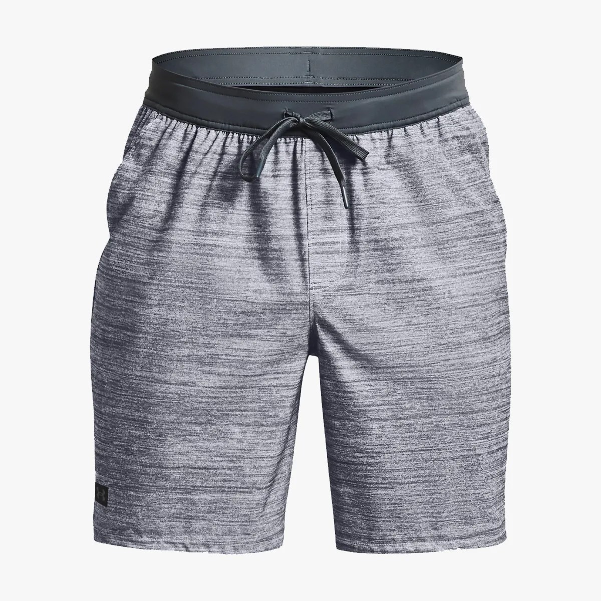 Under Armour mens Expanse 2-in-1 boardshorts in mod grade fade heather on grey background