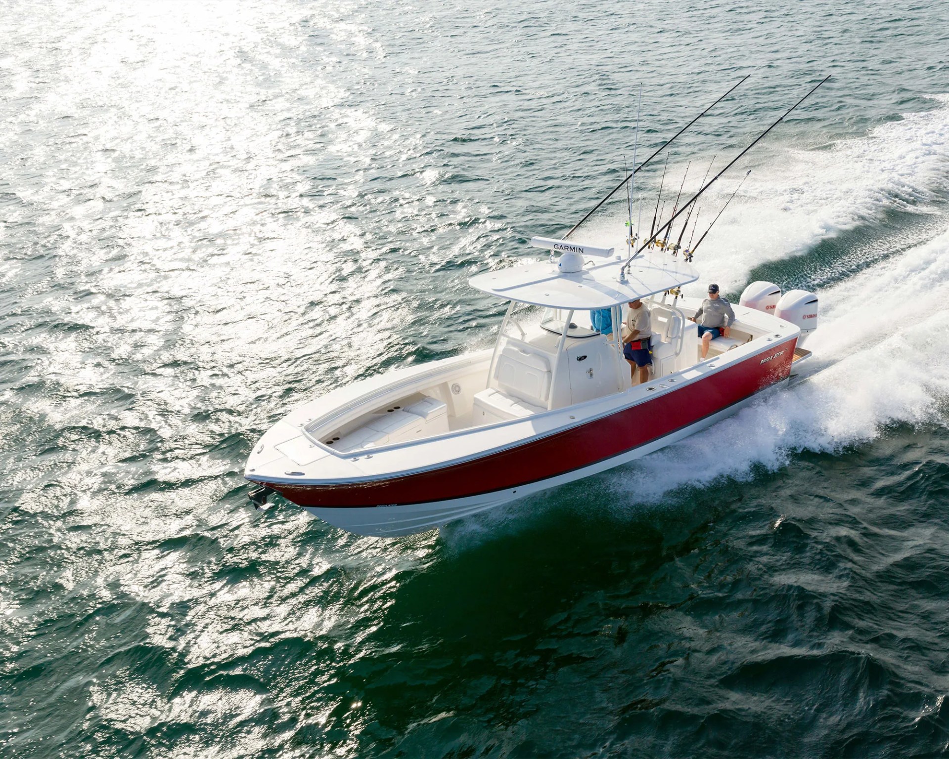 boat speeding in water