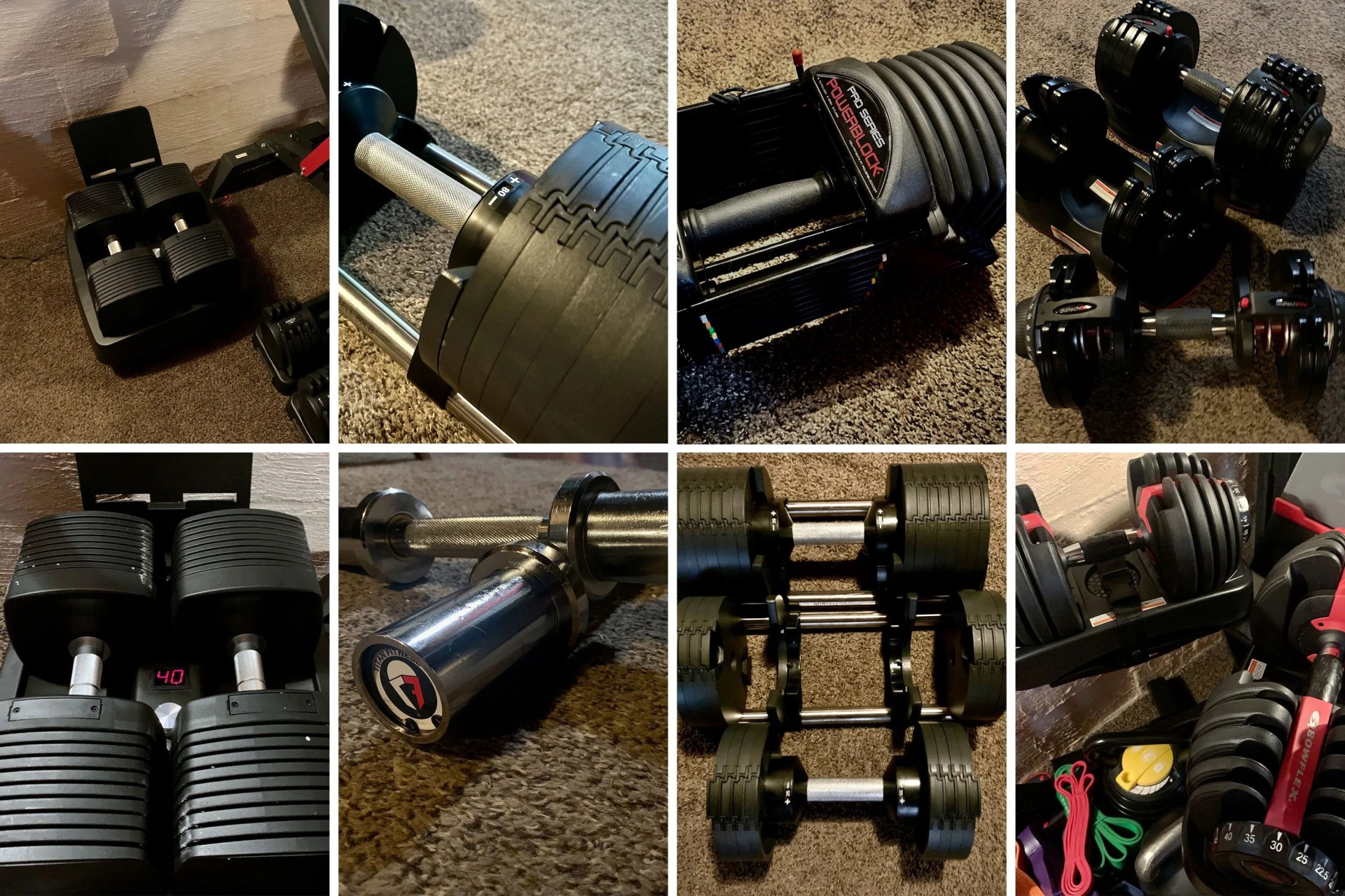 adjustable dumbbells