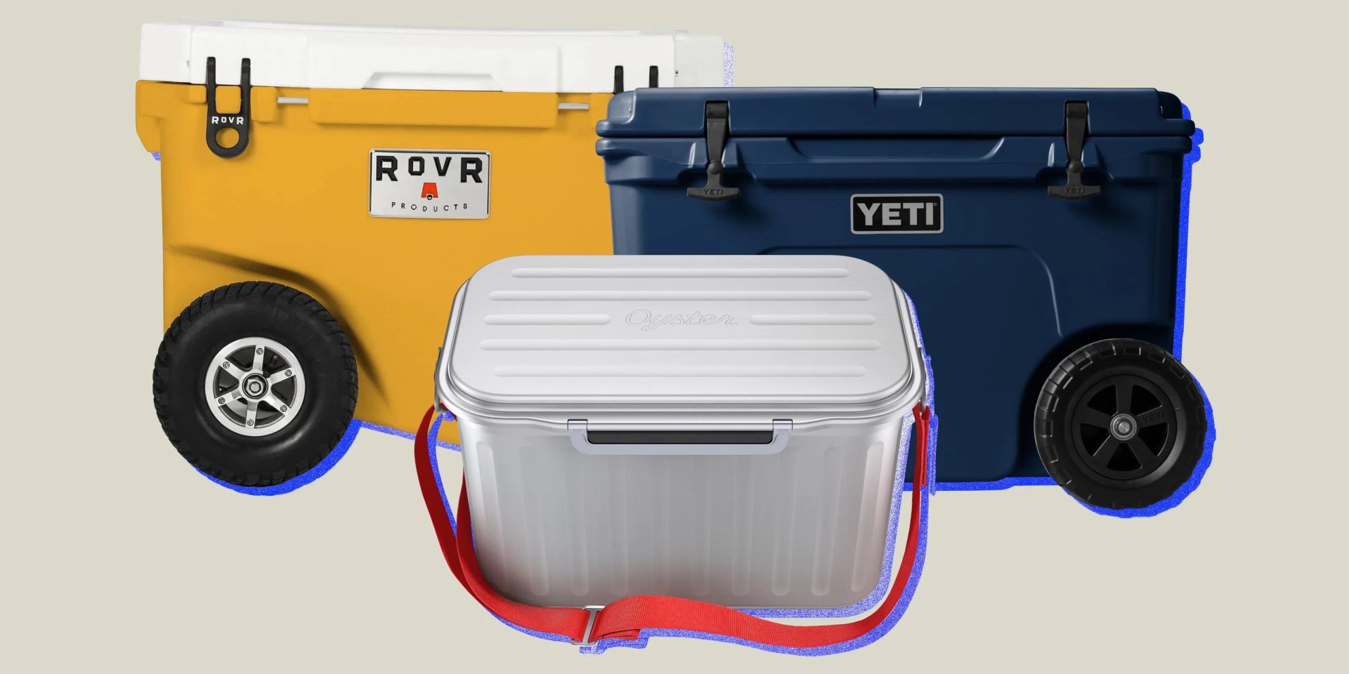 collage of three coolers
