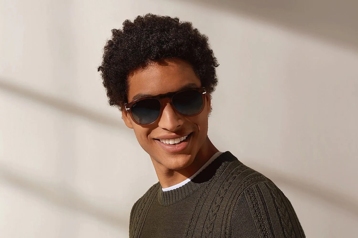 a man wearing sunglasses