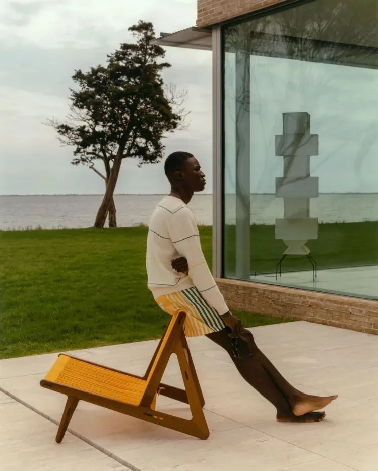 today in gear june 9 2023 man leaning against gubi x noah chair