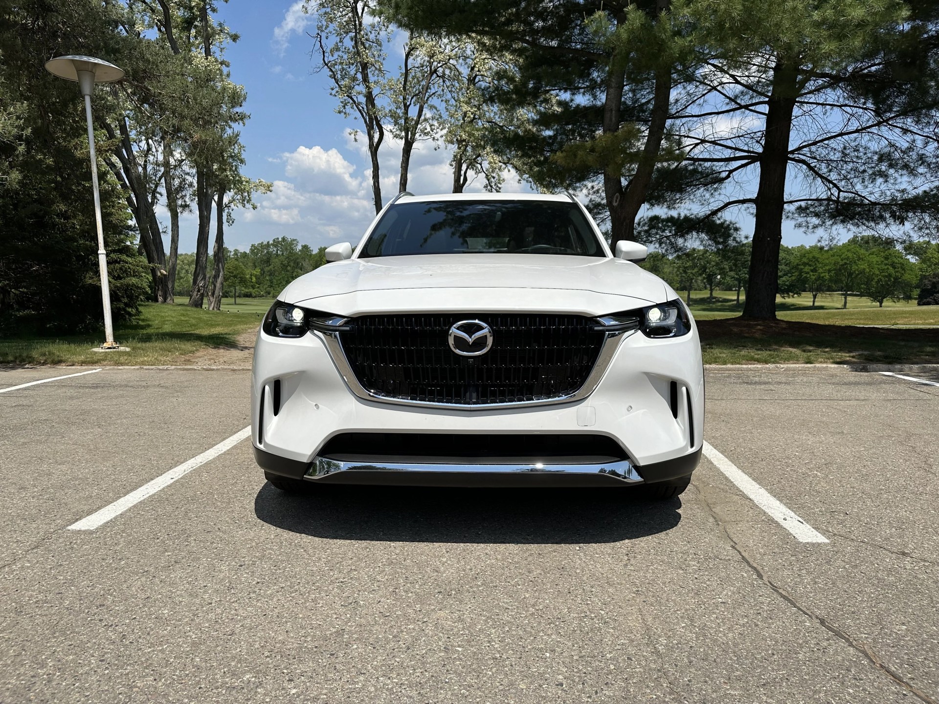 mazda cx90 parked in a parking lot
