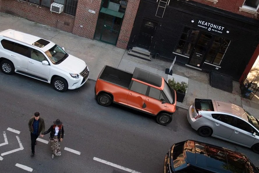 telo pickup rendering on city street
