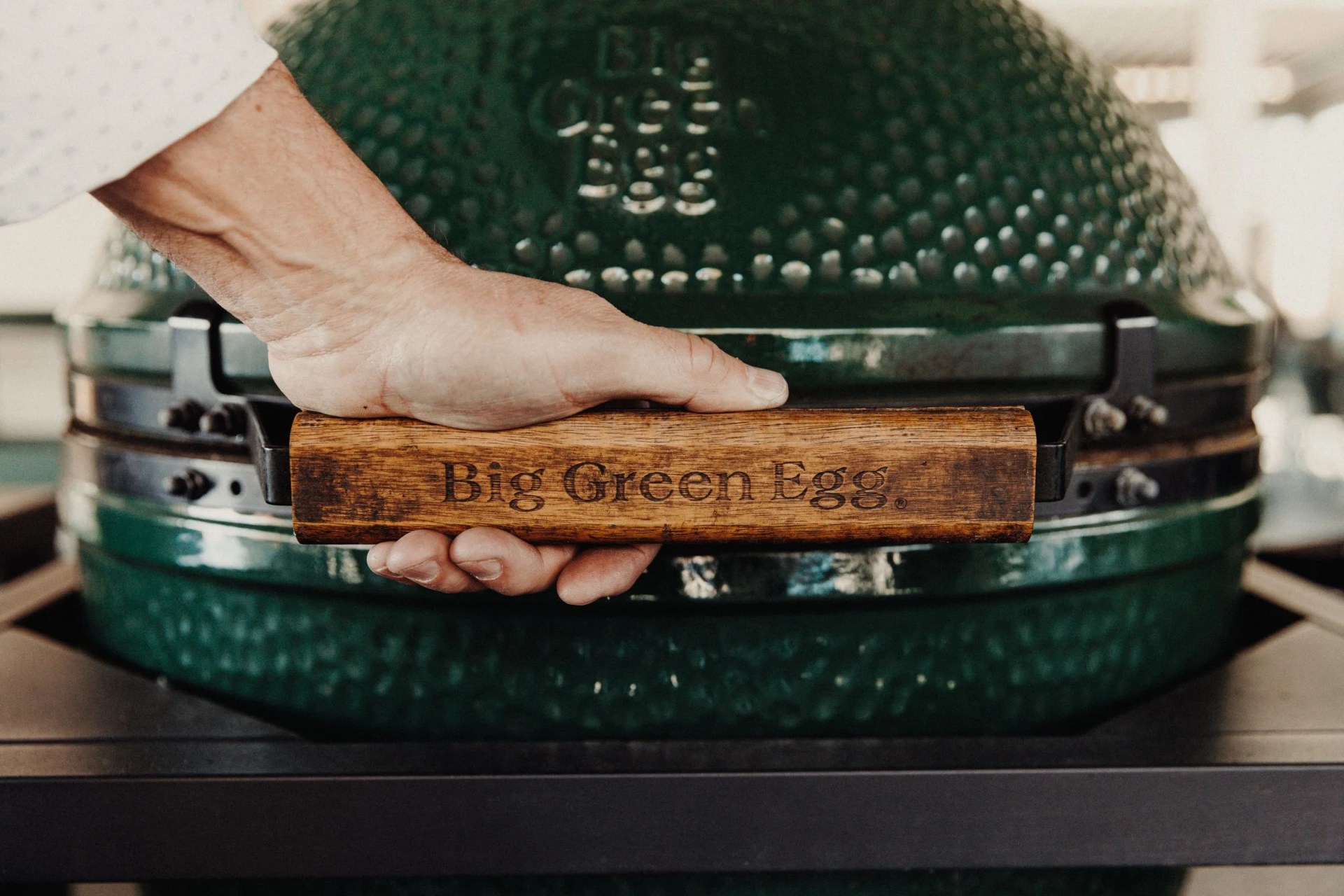 big green egg handle
