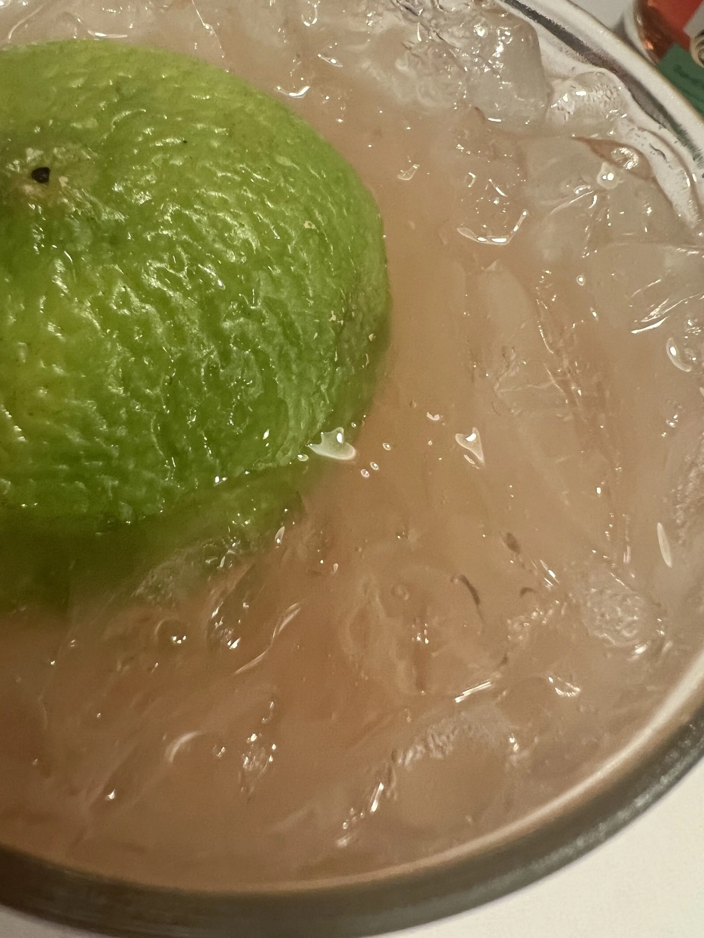 mai tai cocktail closeup
