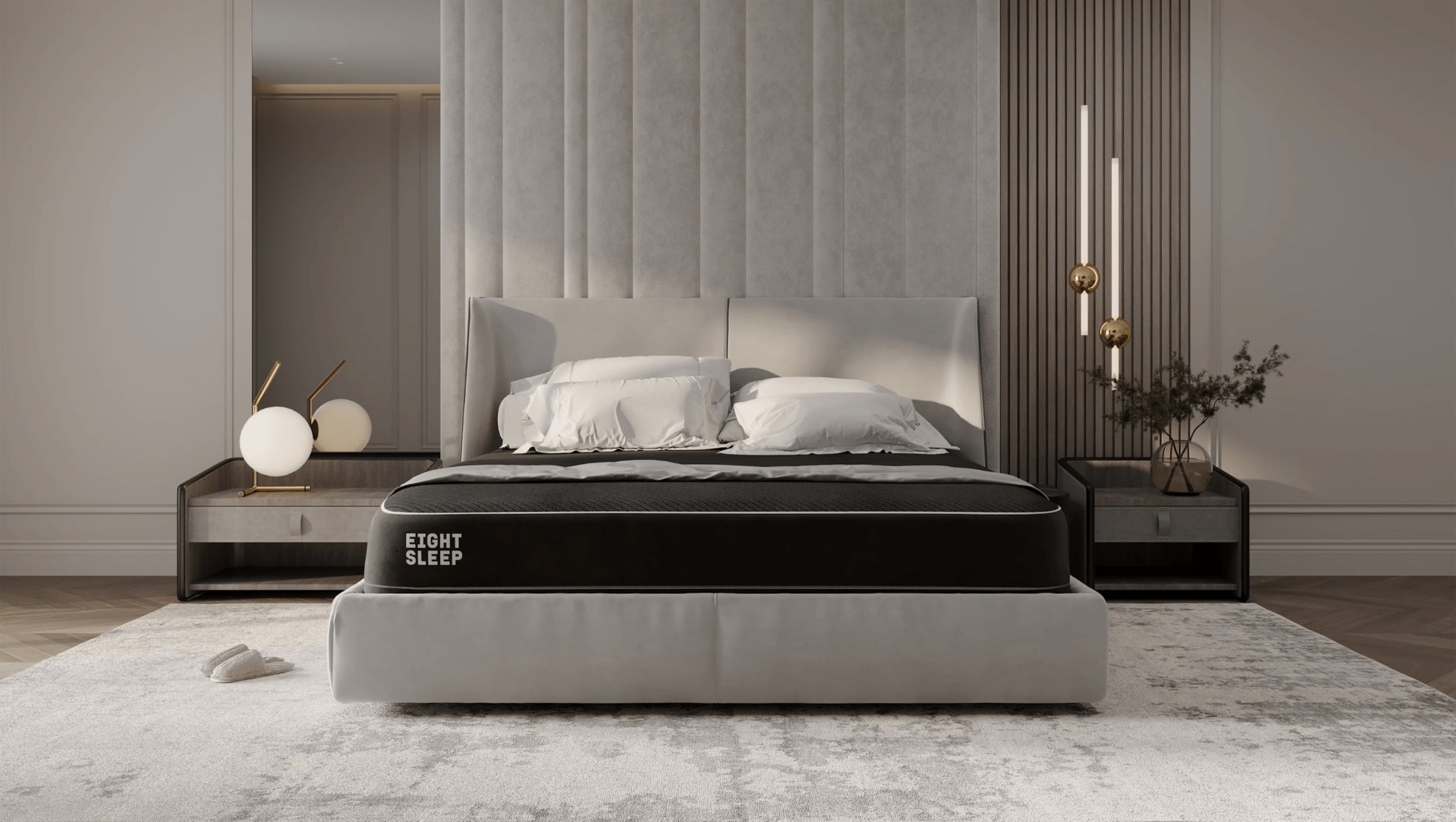 eight sleep pod 3 mattress in bedroom