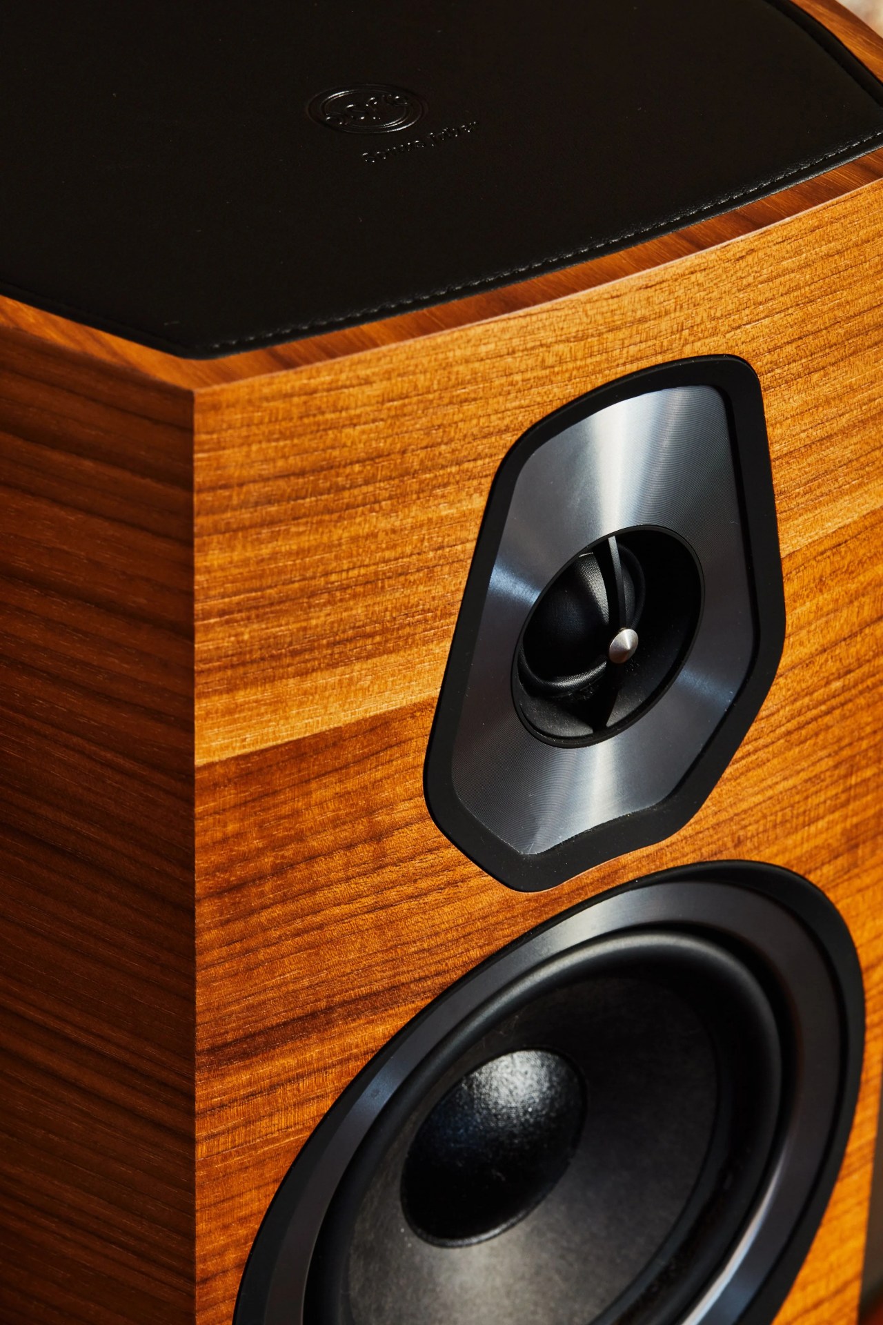 close up of a speaker