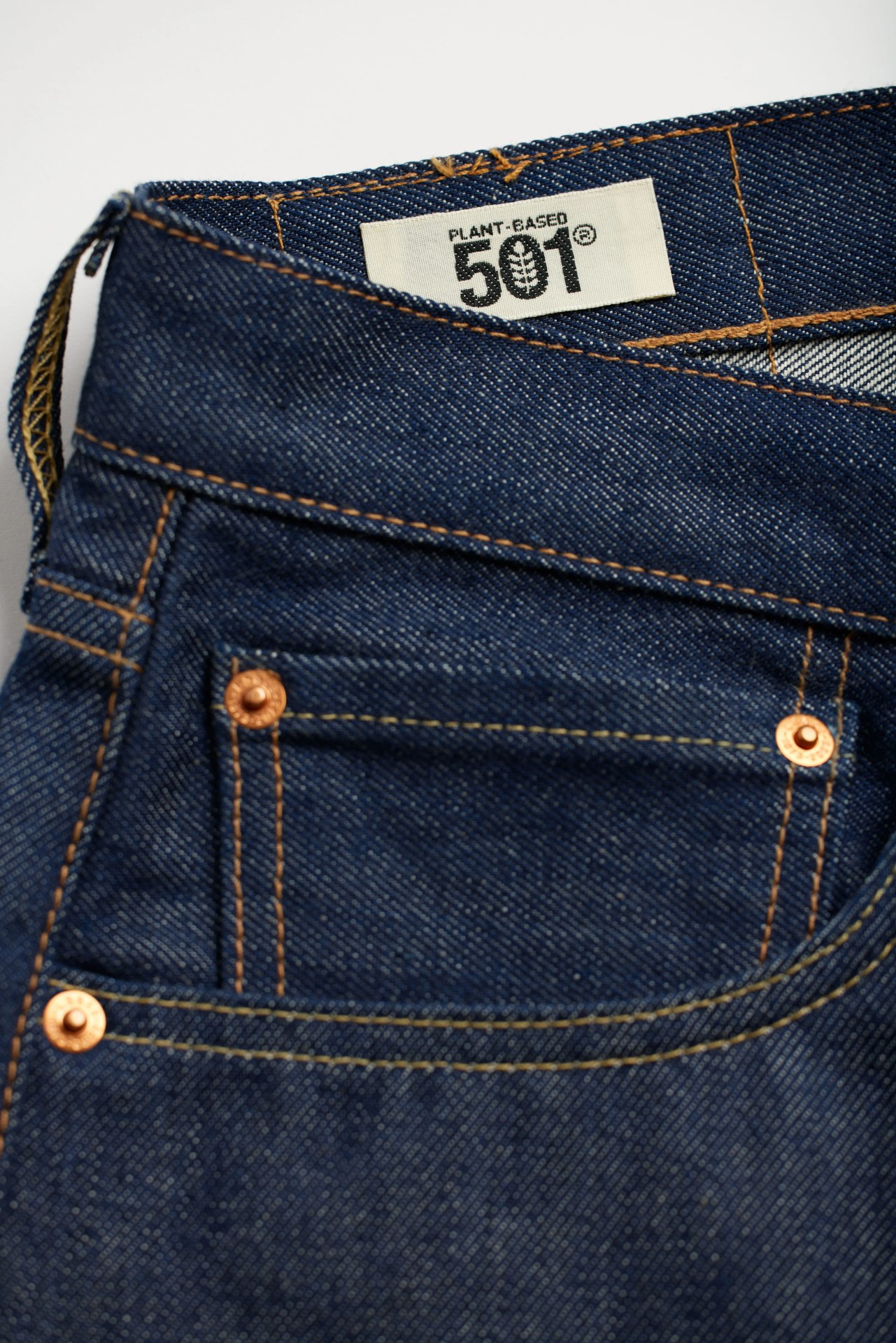 close up of levis jeans