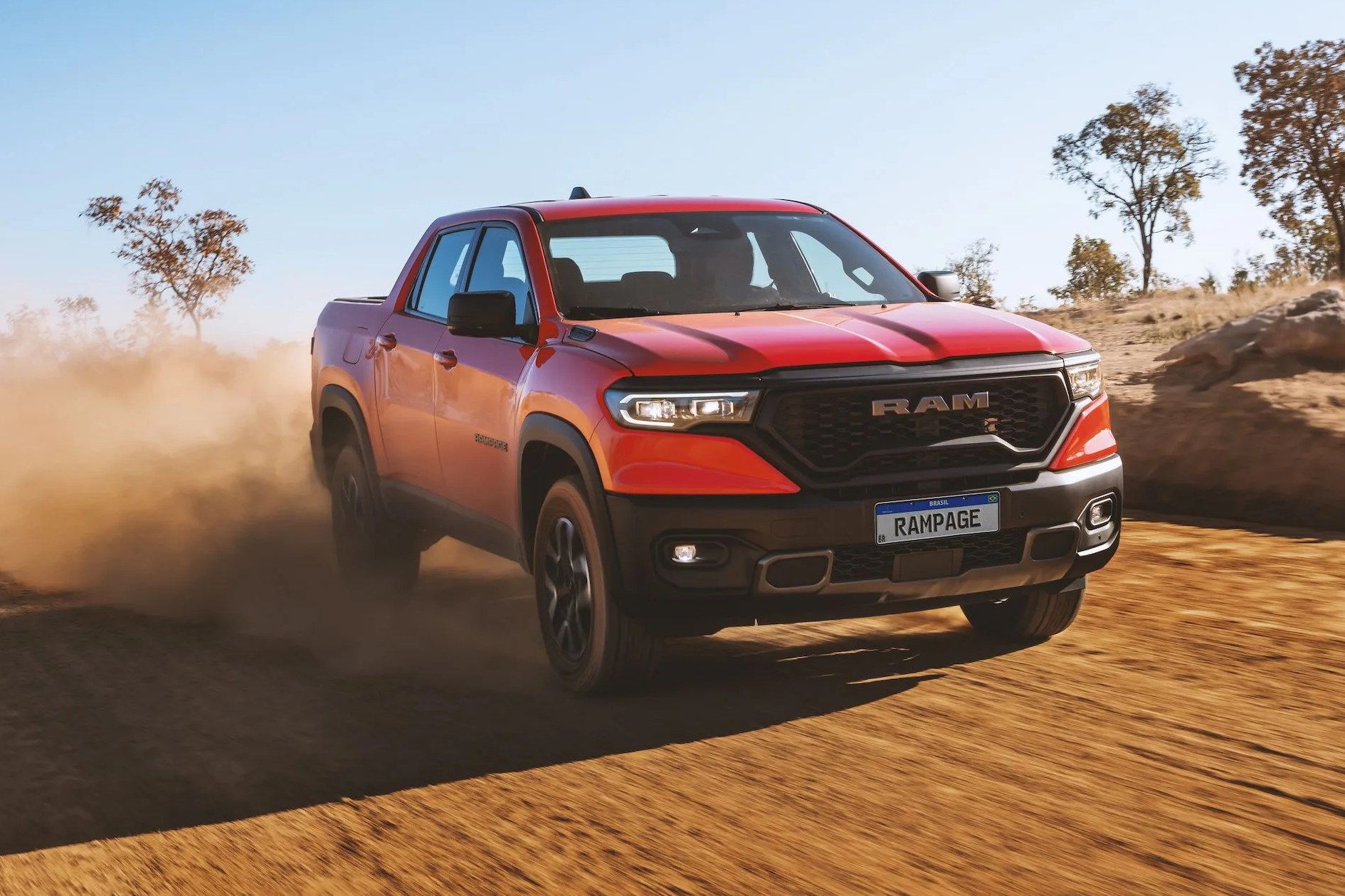 ram rampage driving on dirt