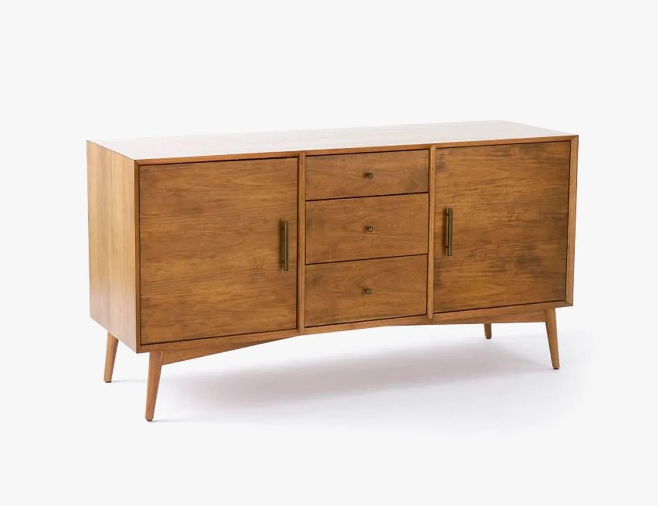 west elm mid century media console gear patrol
