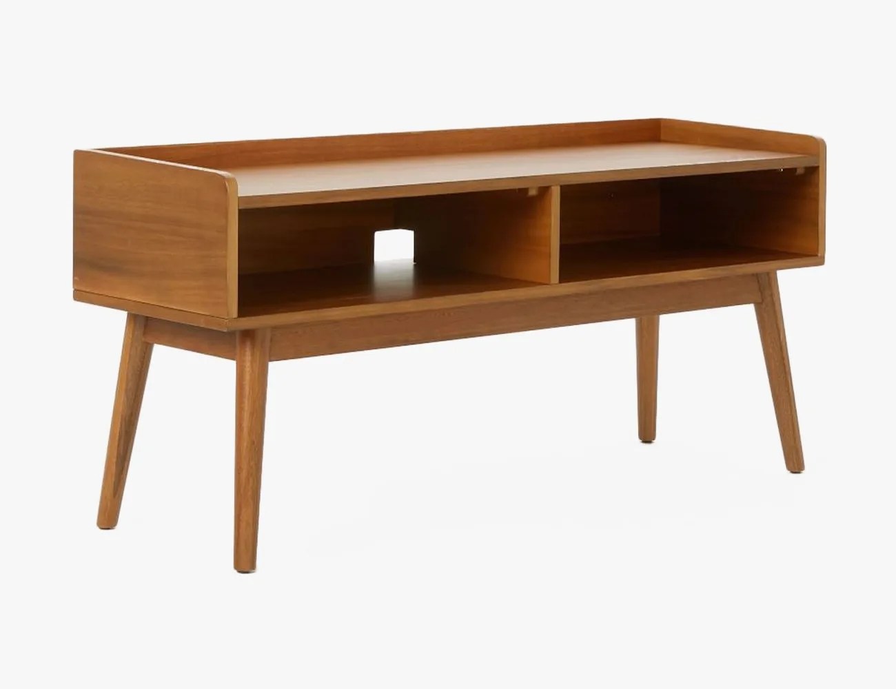 wooden media stand