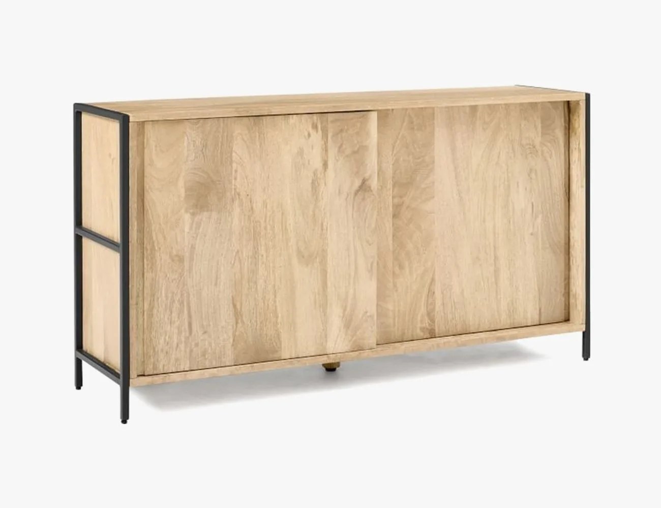 wooden industrial style cabinet