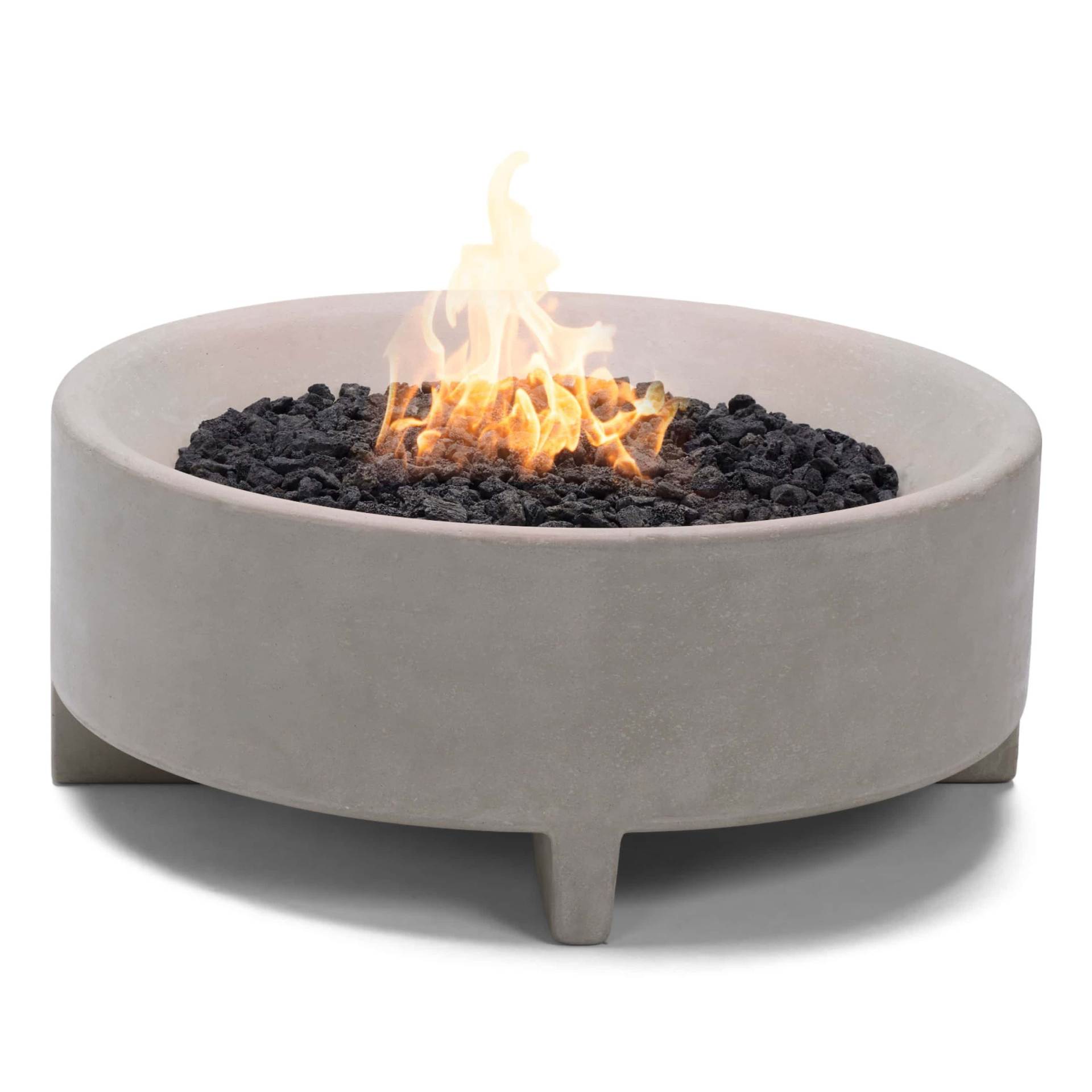 Rook Fire Table - Natural Gas in Stone
