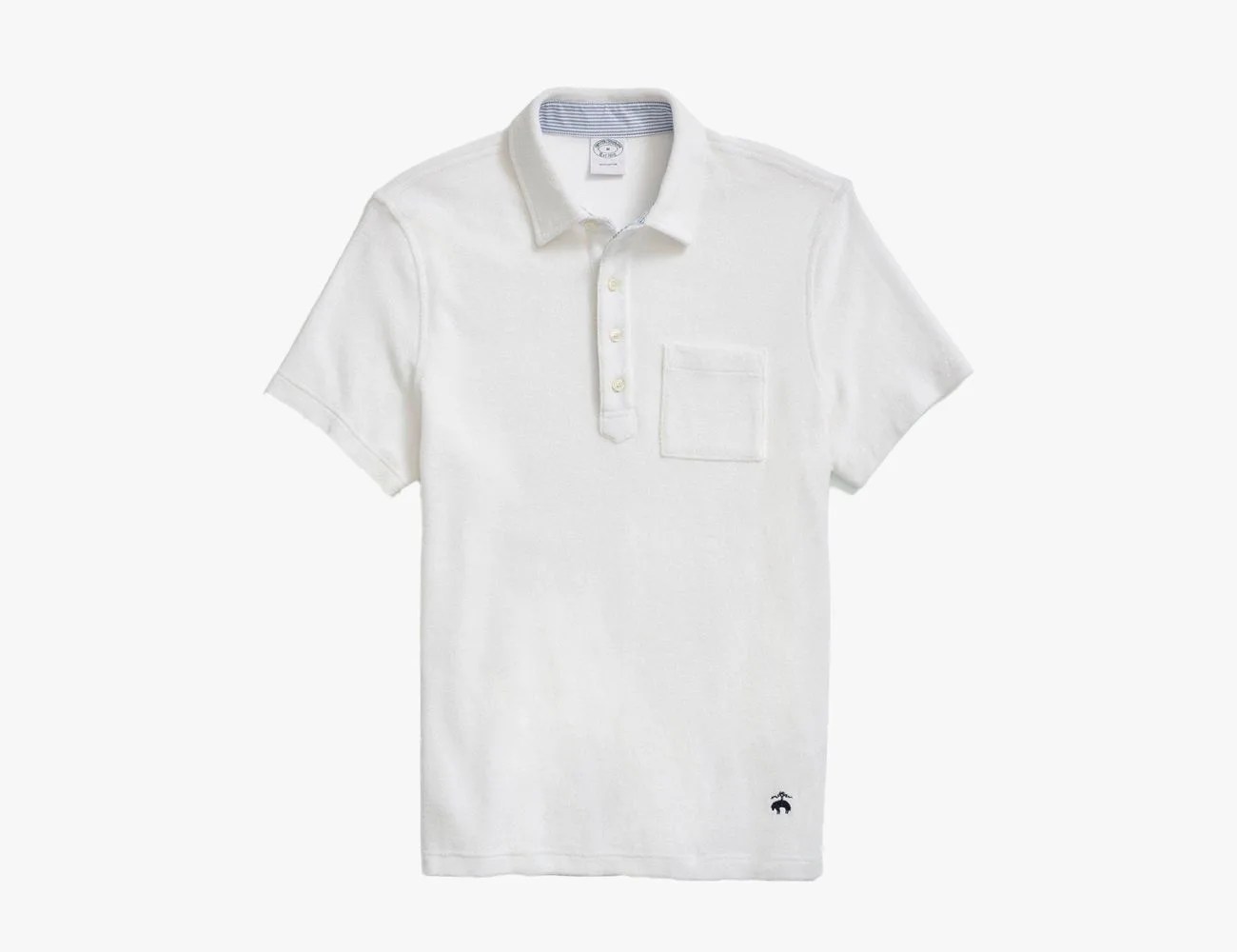 brooks brothers terry cloth polo shirt