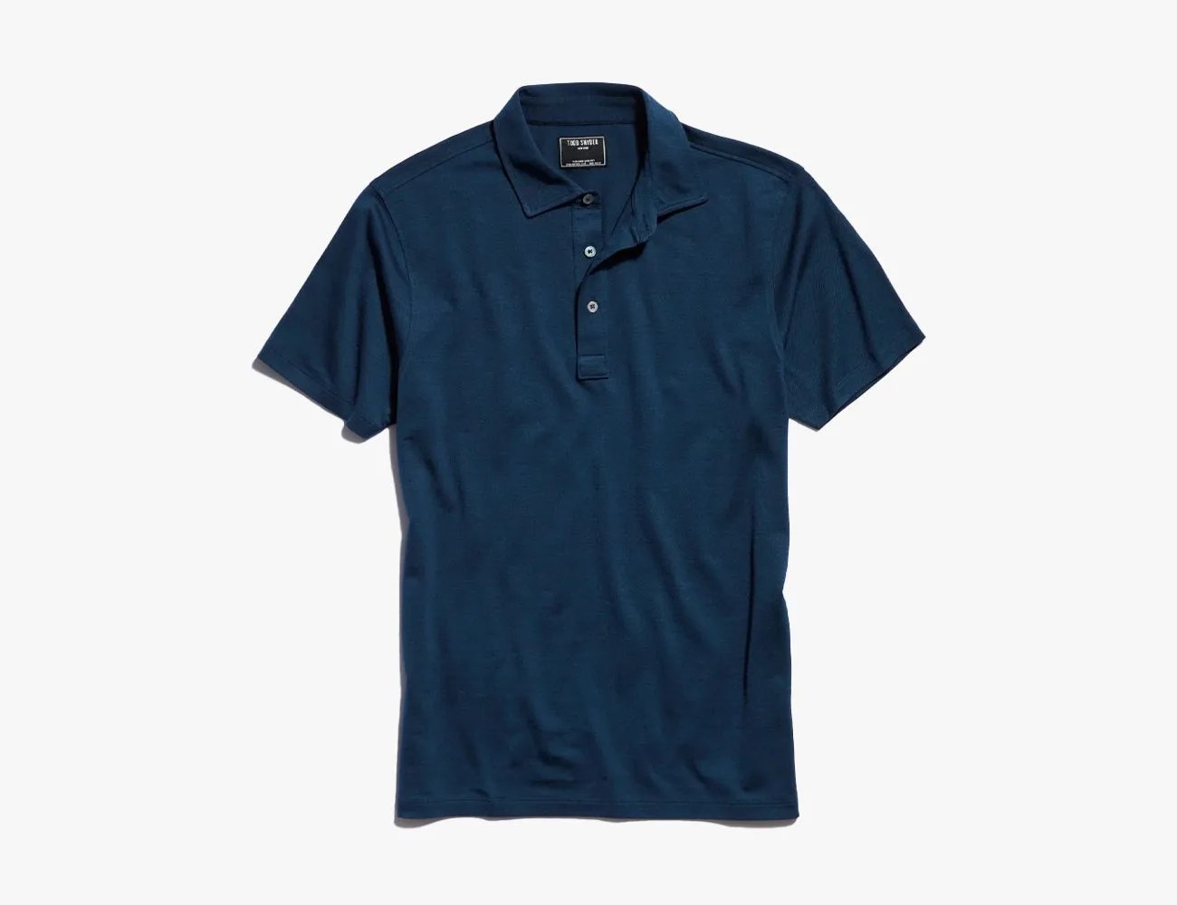 todd snyder fine pique polo in navy