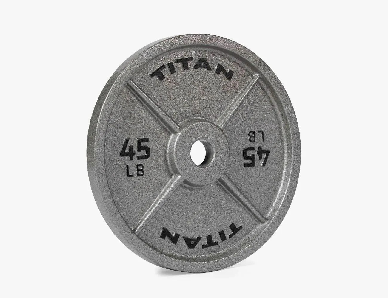 Titan Fitness 45 lb. Single Cast Iron Olympic Plate