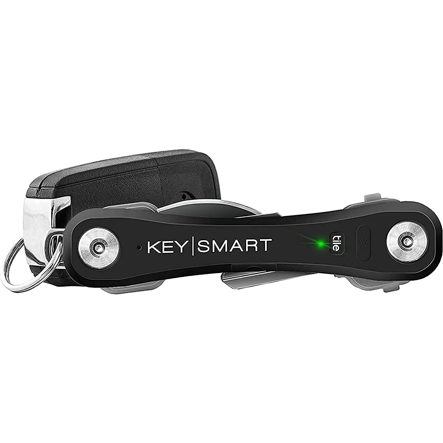 KeySmart Pro- Compact Smart Trackable Key Holder w LED Flashlight & Tile Bluetooth Key Finder Technology, EDC Key Organizer, Other Mini Tools & Accessories for Men, Husband & Dad