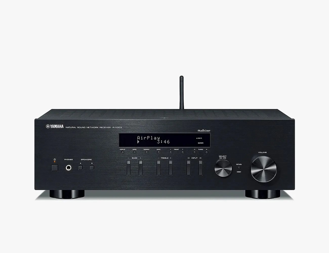 yamaha r n303bl stereo receiver