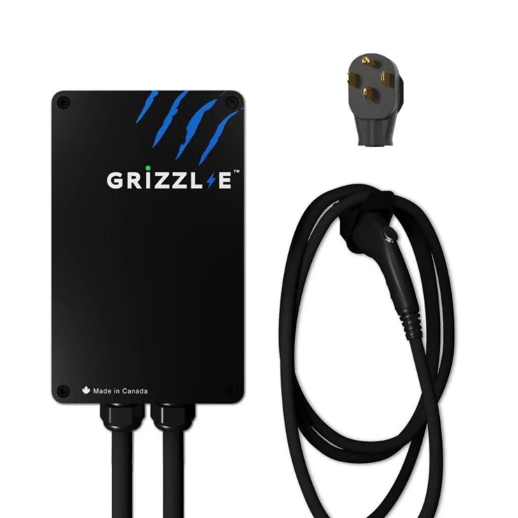 Grizzl-E Level 2 Electric Vehicle (EV) Charger up to 40 Amp, UL Certified Indoor/Outdoor Electric Car Fast Wall Charging Station, NEMA 14-50 Plug, 24 feet Premium Cable, Classic Black