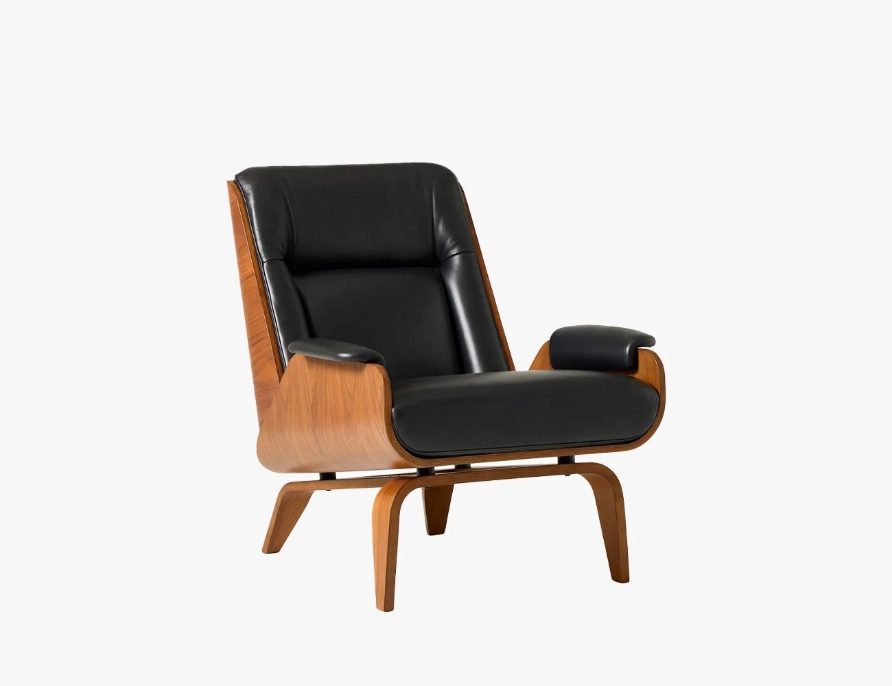 West Elm Paulo Bent Ply Leather Chair