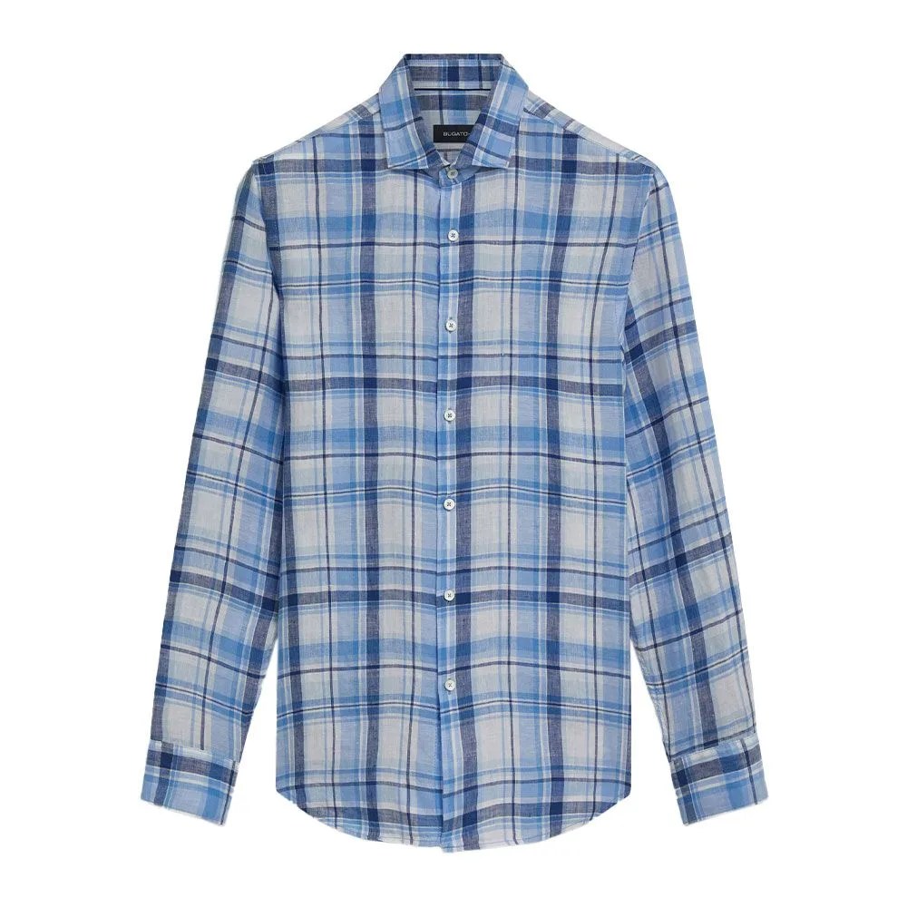 Axel Plaid Check Linen Shirt