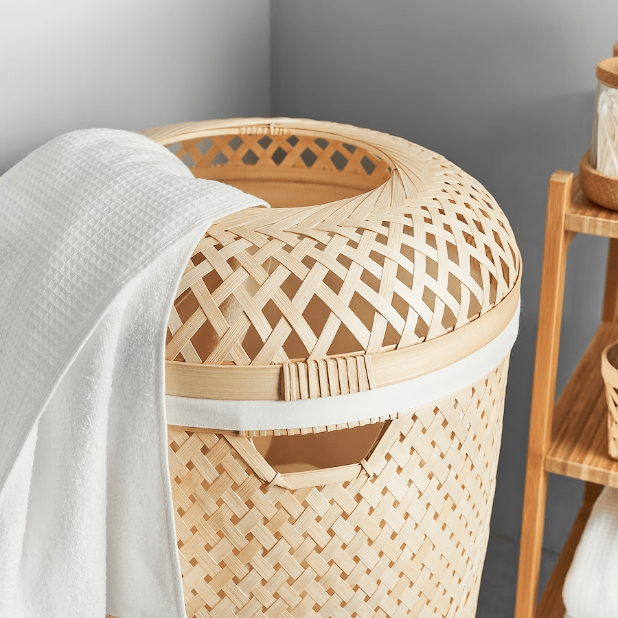 saluding laundry basket handmade bamboo